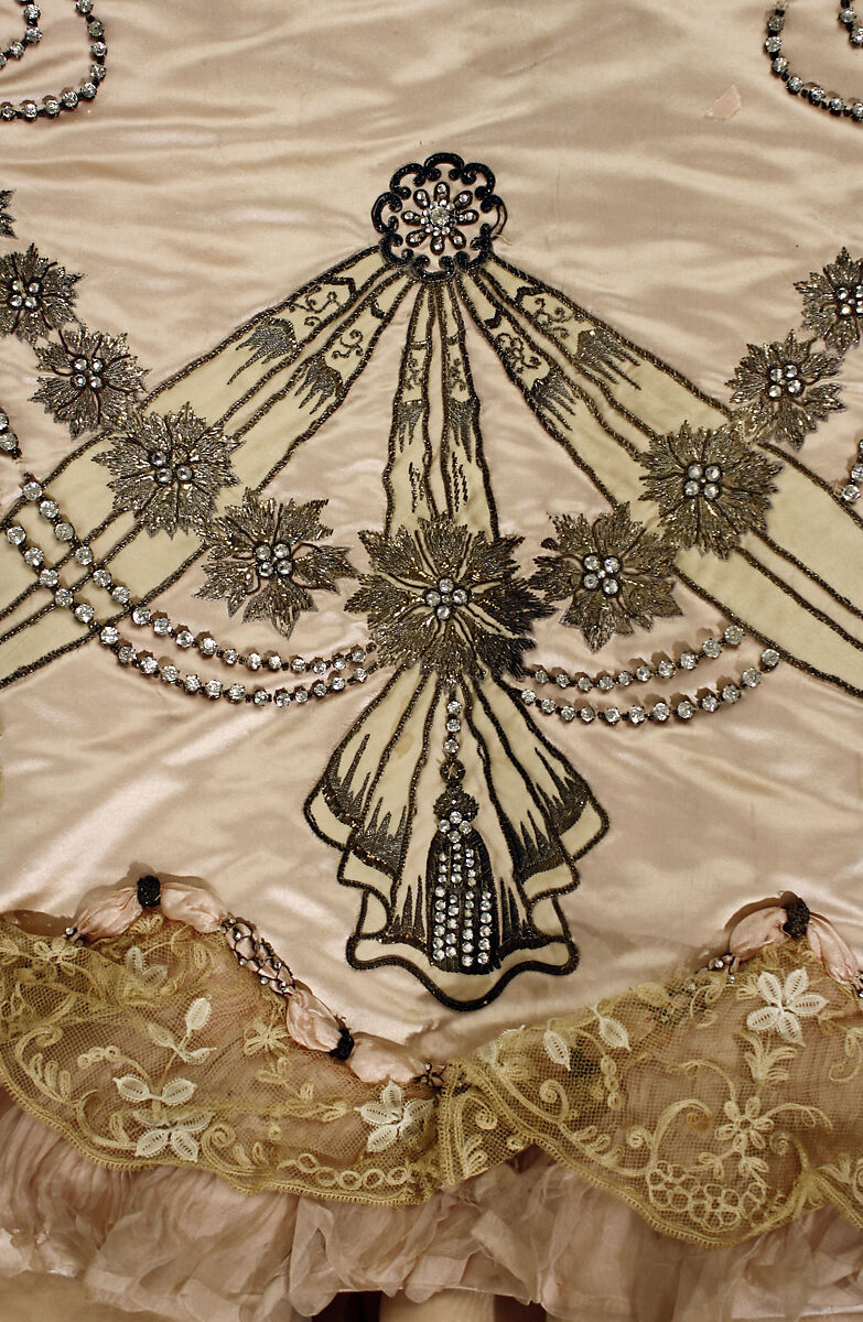 Ensemble, House of Worth (French, 1858–1956), silk, rhinestones, French