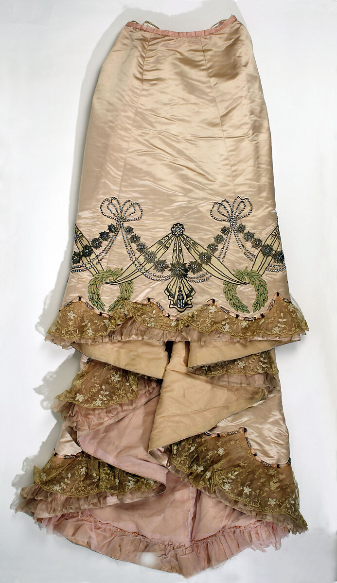 Ensemble, House of Worth (French, 1858–1956), silk, rhinestones, French