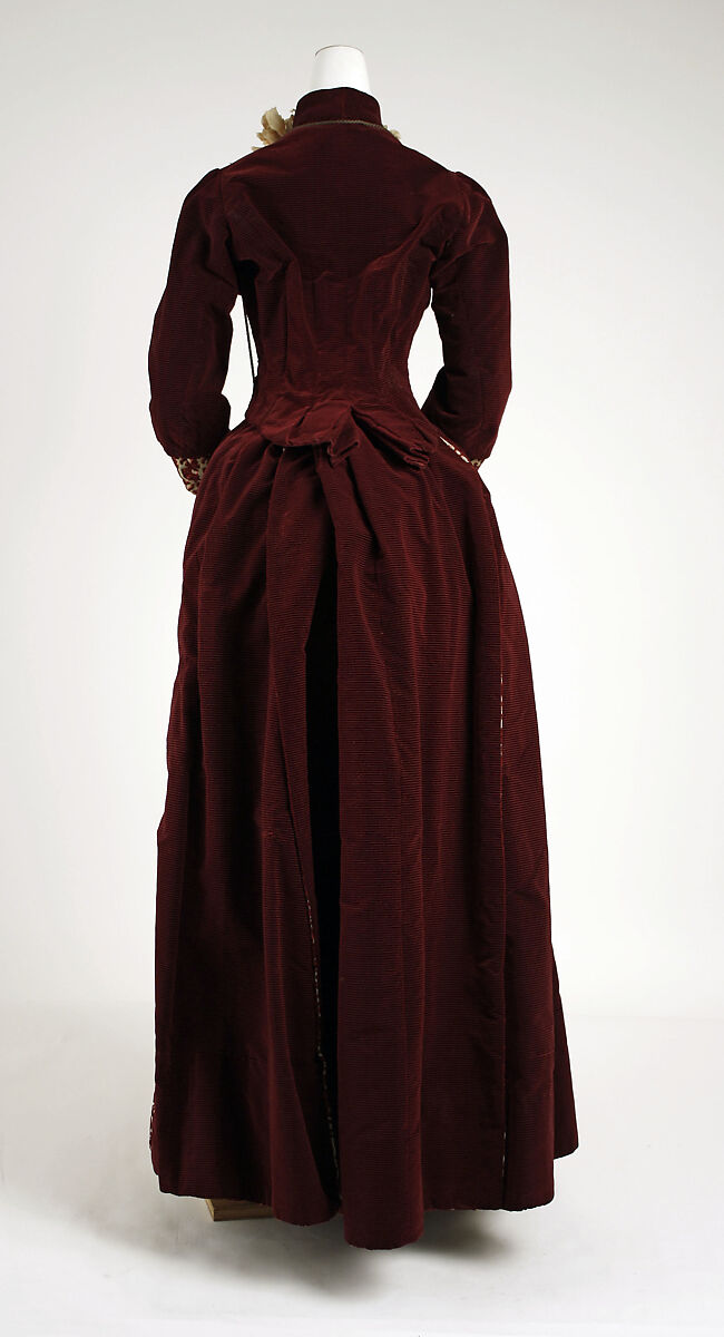 Ensemble, silk, cotton, American