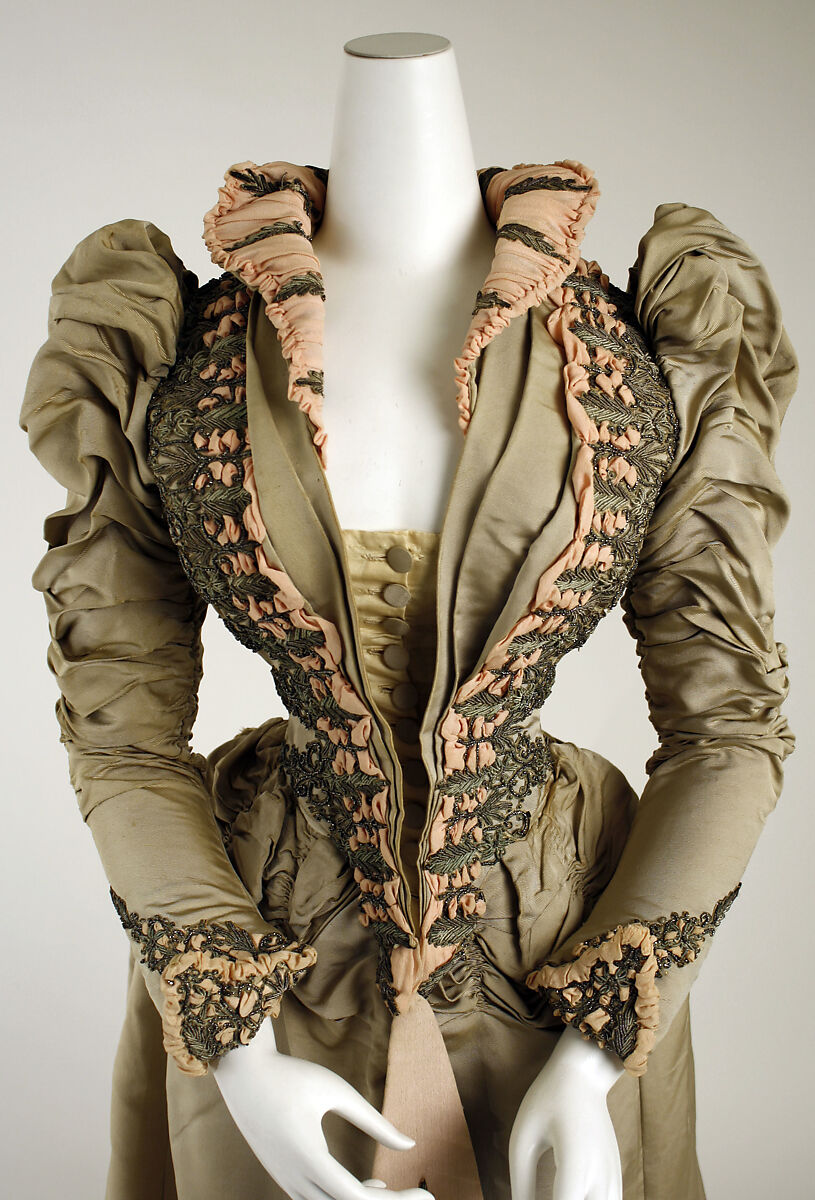 Ensemble, Duval &amp; Eagan, Robes (American), (a, b) silk, beads, metal, American