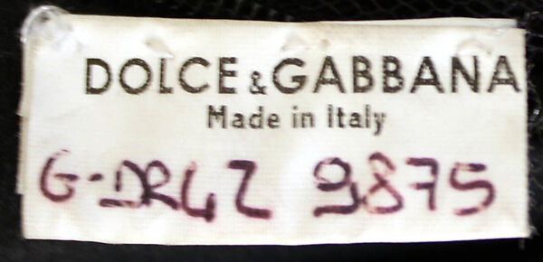 Dress, Dolce &amp; Gabbana (Italian, founded 1985), synthetic, silk, cotton, Italian