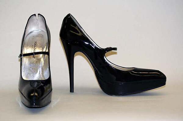 Shoes, Dolce &amp; Gabbana (Italian, founded 1985), leather, plastic (vinyl), Italian 