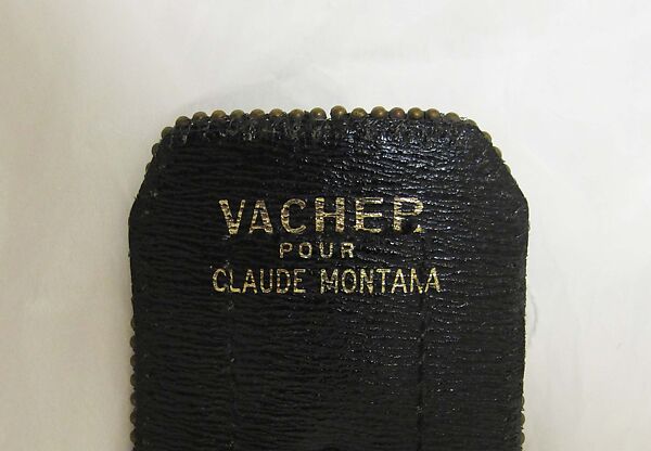 Coat, Claude Montana (French, 1949–2024), leather, synthetic, metal, French