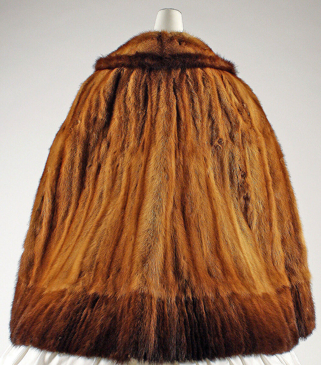 Cape, fur, American