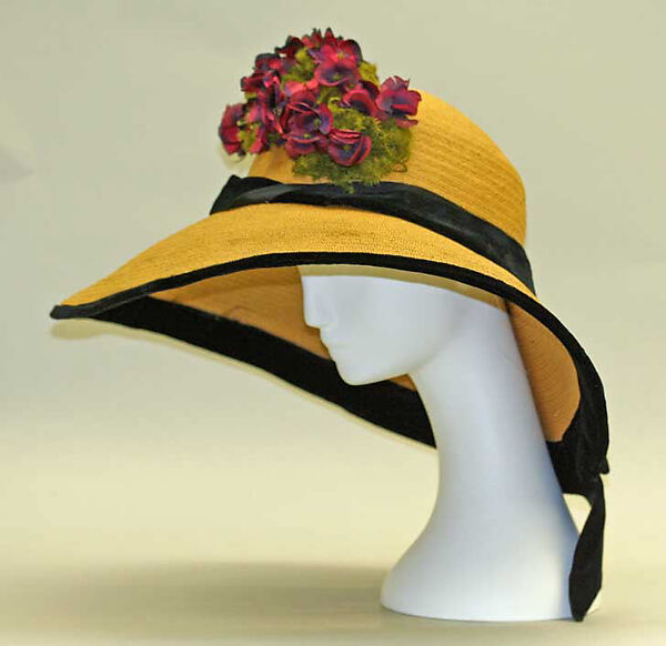 Hat, straw, American or European 