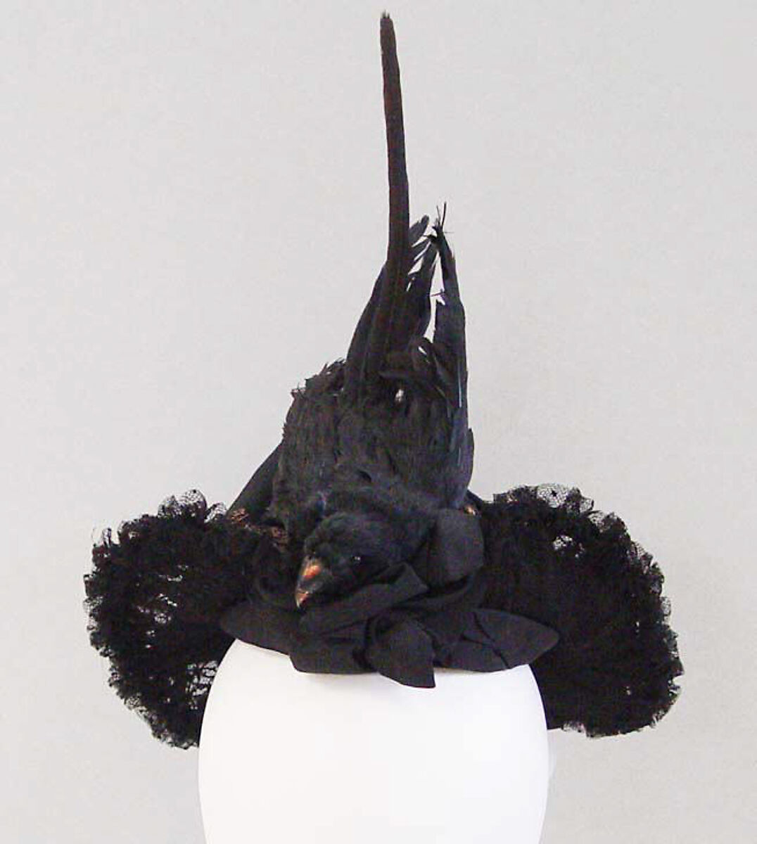 Hat, straw, silk, American