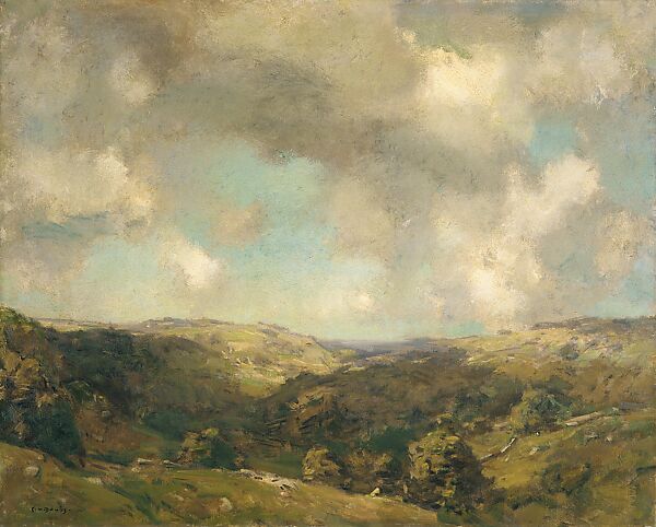 August, Charles Harold Davis (American, Amesbury, Massachusetts 1856–1933 Mystic, Connecticut), Oil on canvas, American 
