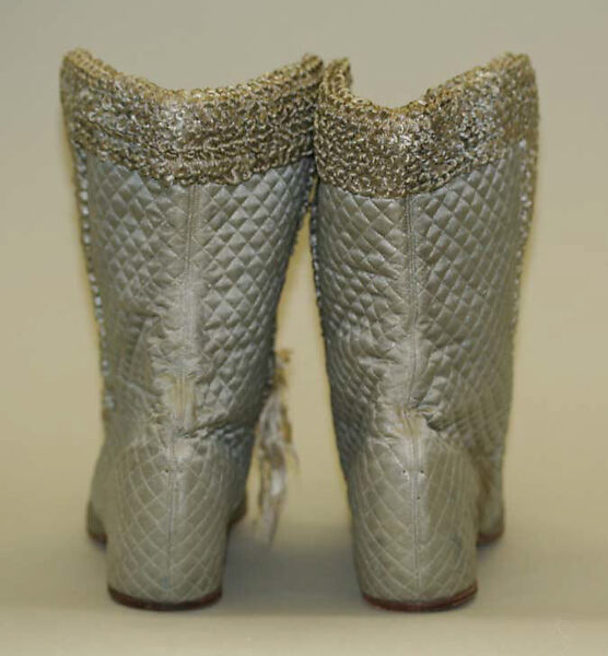 Boots, silk, American