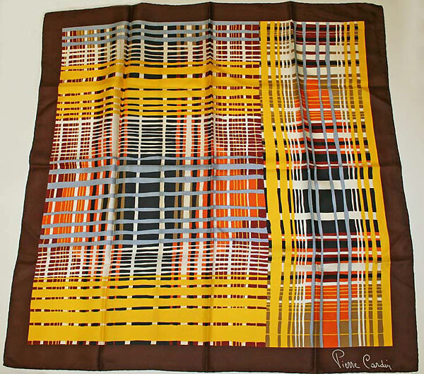 Scarf, Pierre Cardin (French (born Italy), San Biagio di Callalta 1922–2020 Neuilly), silk, French 