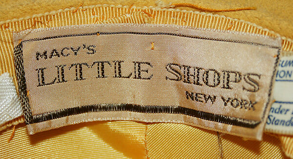 Hat, R. H. Macy &amp; Co. (American), leather, American