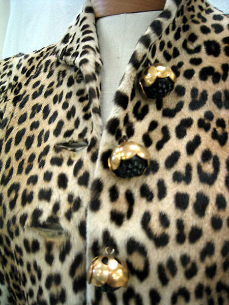 Jacket, Saks Fifth Avenue (American, founded 1924), fur, plastic, metal, American