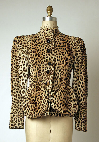 Jacket, Saks Fifth Avenue (American, founded 1924), fur, plastic, metal, American 