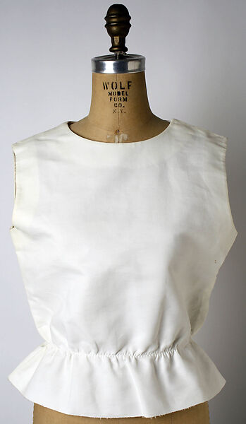 Blouse, House of Balenciaga (French, founded 1937), cotton, French 