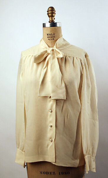 Blouse, silk, French 