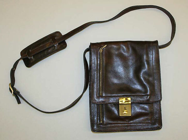 Shoulder bag, Saks Fifth Avenue (American, founded 1924), leather, Italian 