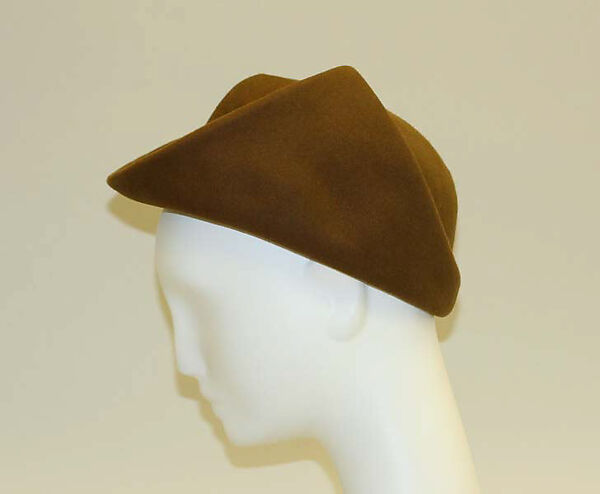 Hat, House of Balenciaga (French, founded 1937), wool, silk, French