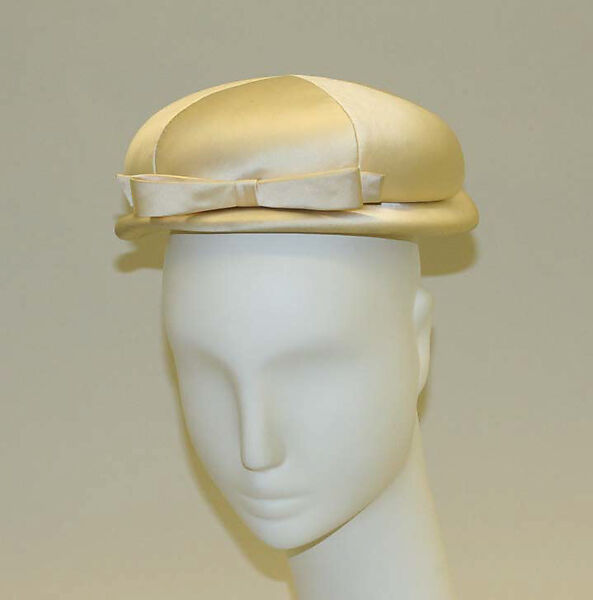 Cap, House of Balenciaga (French, founded 1937), silk, French 