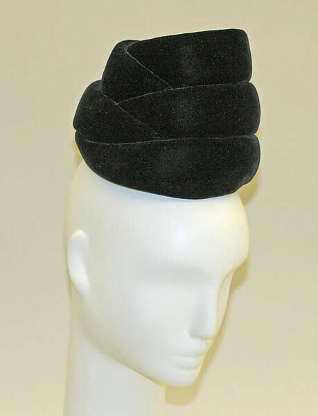 Hat, House of Balenciaga (French, founded 1937), cotton, French 