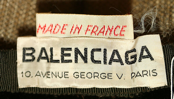 Hat, House of Balenciaga (French, founded 1937), cotton, French