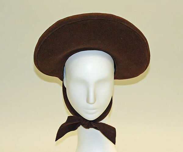 Hat, Pierre Cardin (French (born Italy), San Biagio di Callalta 1922–2020 Neuilly), wool, French 