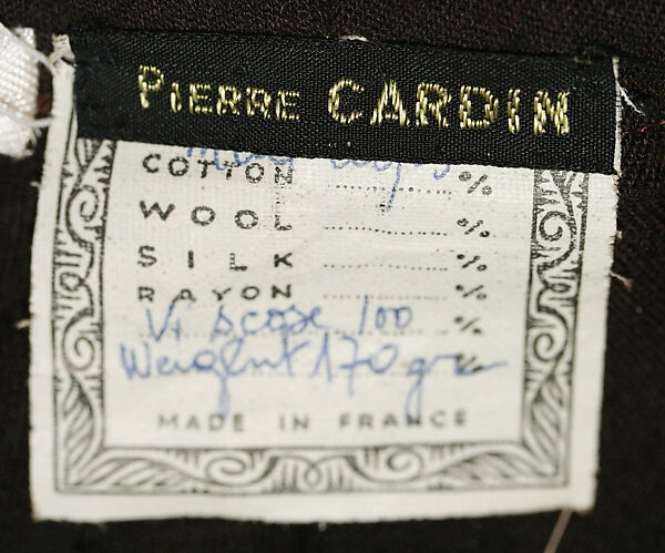 Hat, Pierre Cardin (French (born Italy), San Biagio di Callalta 1922–2020 Neuilly), wool, French