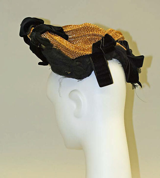 Hat, straw, probably American