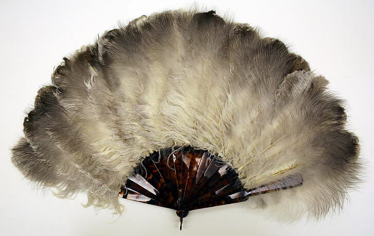 Fan, (a) feathers, plastic, American or European 