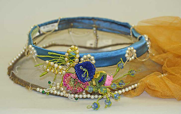 Hat, Lucile Ltd., New York (American, 1910–1932), silk, glass, metal, cotton, American