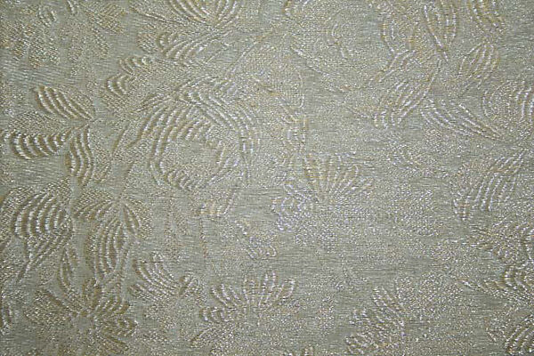 Evening shawl, silk, metal thread, American or European