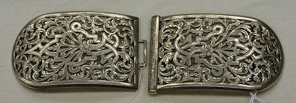 Belt buckle, silk, metal, American or European 