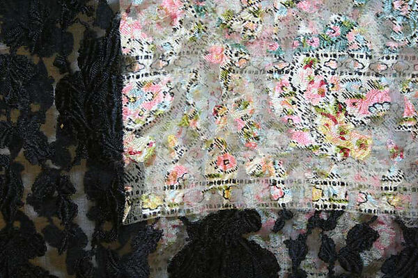 Scarf, silk, probably French