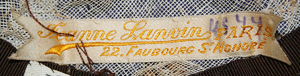 Hat, House of Lanvin (French, founded 1889), [no medium available], French