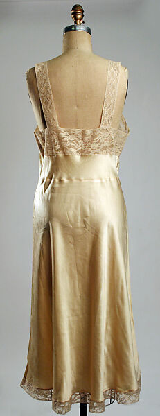 Slip, silk, cotton, American