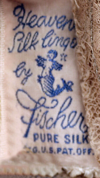 Slip, silk, cotton, American
