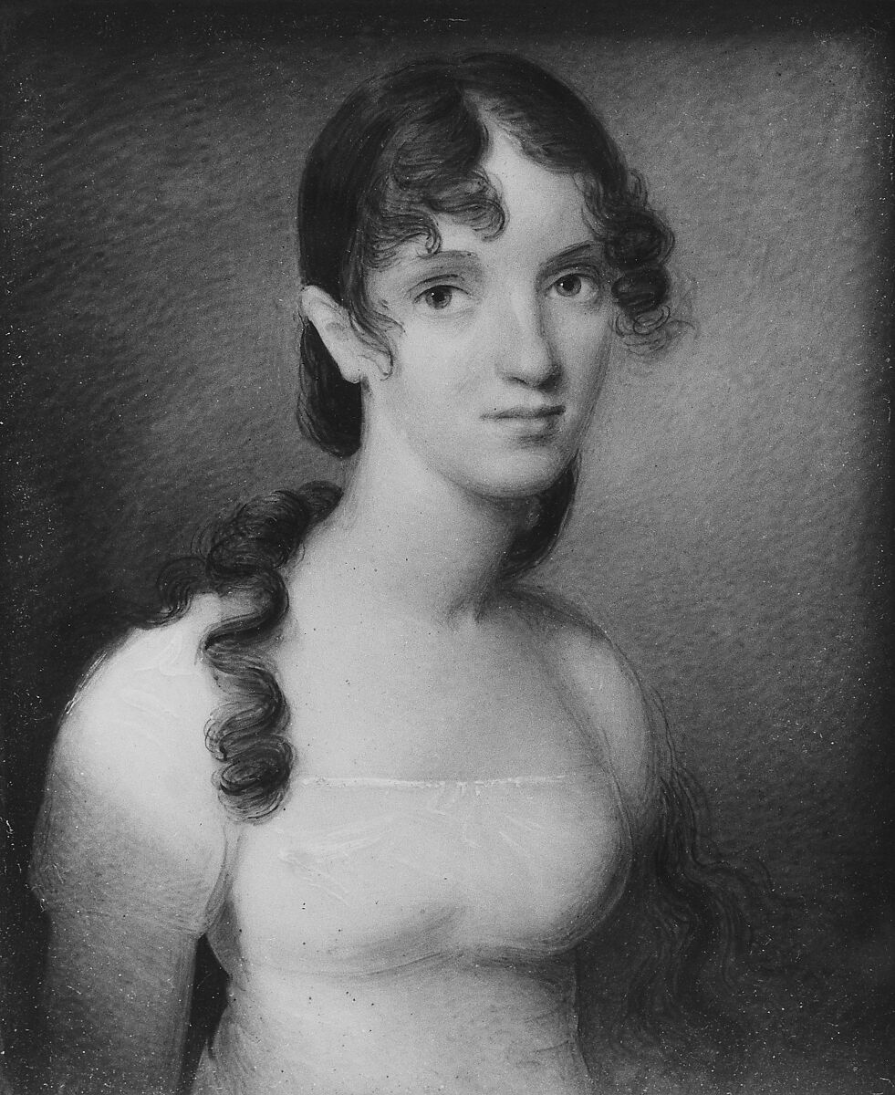 Mrs. Robert Watts (Matilda Ridley), Anson Dickinson (1779–1852), Watercolor on ivory, American 