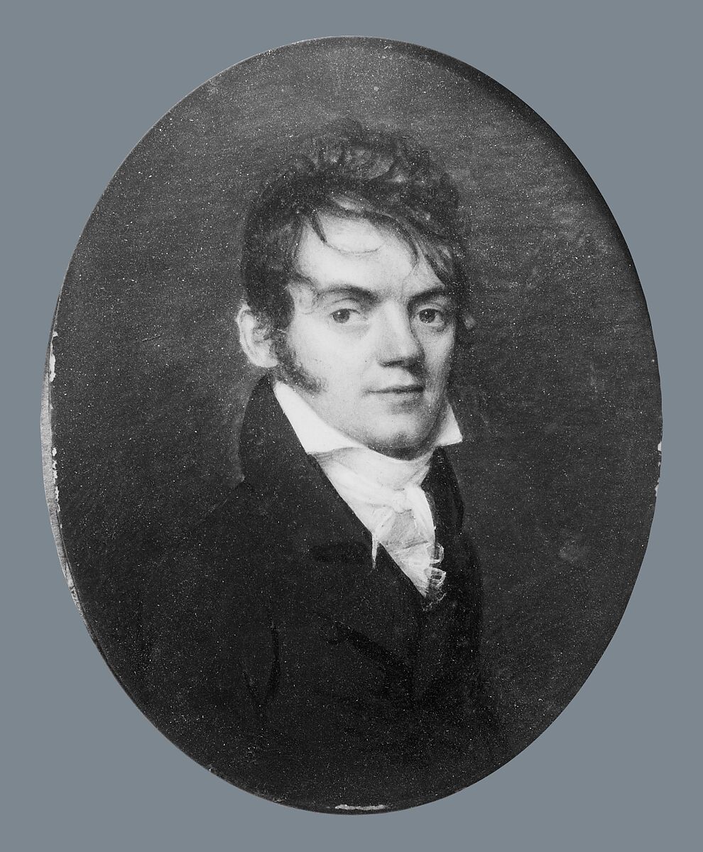 J. W. Gale, Anson Dickinson (1779–1852), Watercolor on ivory, American 