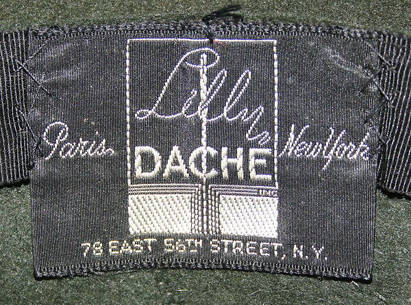 Hat, Lilly Daché (American (born France), Bègles 1898–1989 Louvecienne), wool, American