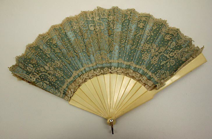 Fan, Darlington, Runk &amp; Co. (American), ivory, silk, metal, American 