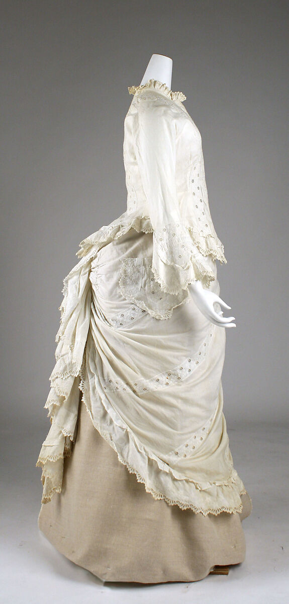 Morning dress, cotton, American