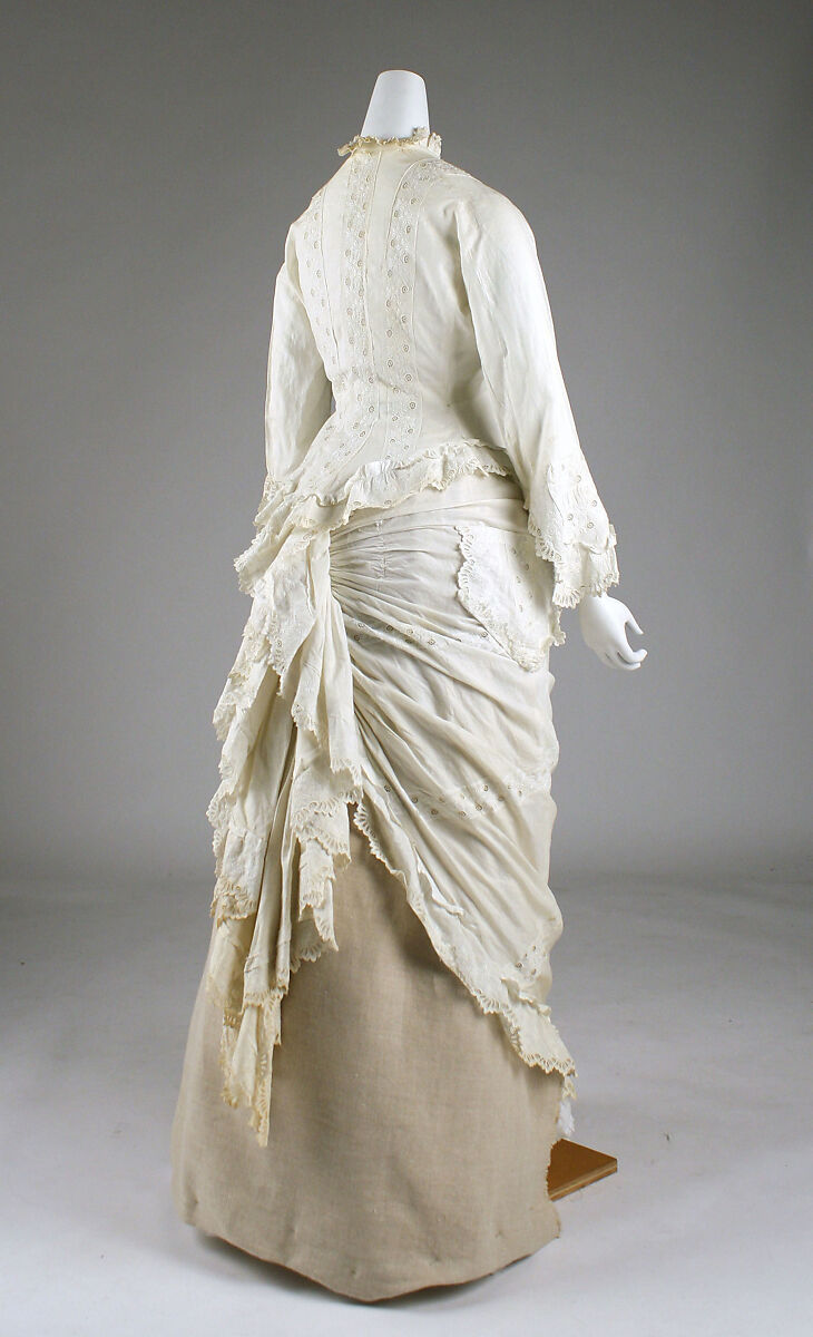 Morning dress, cotton, American