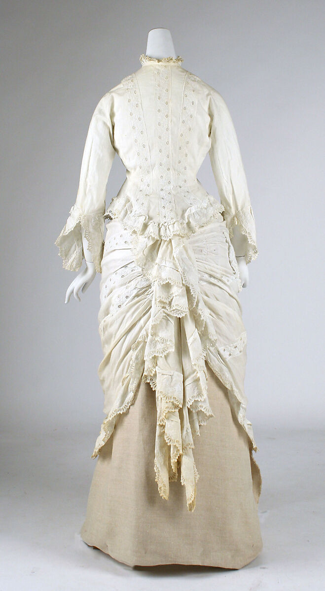 Morning dress, cotton, American