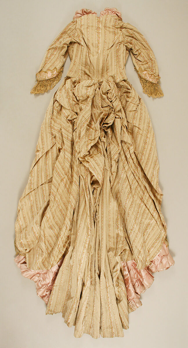 Dinner dress, silk, French