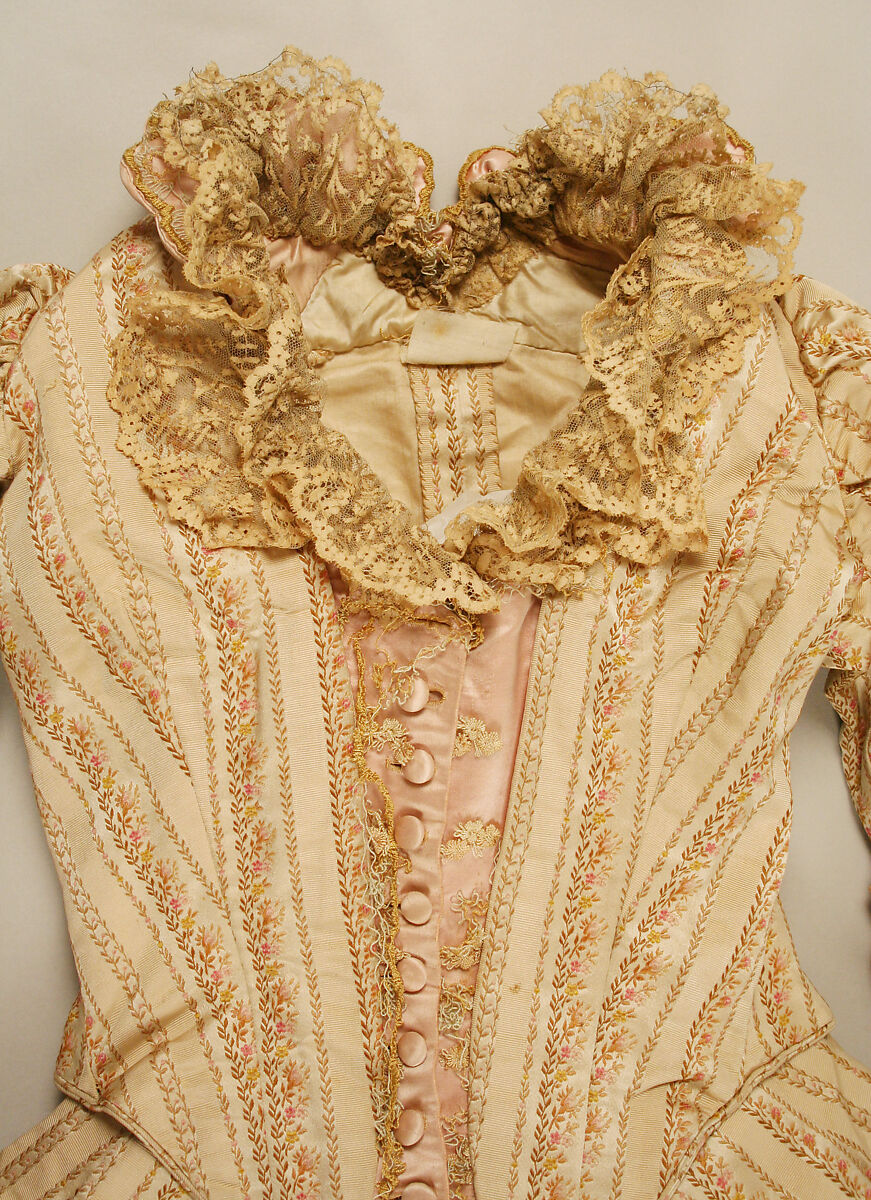 Dinner dress, silk, French