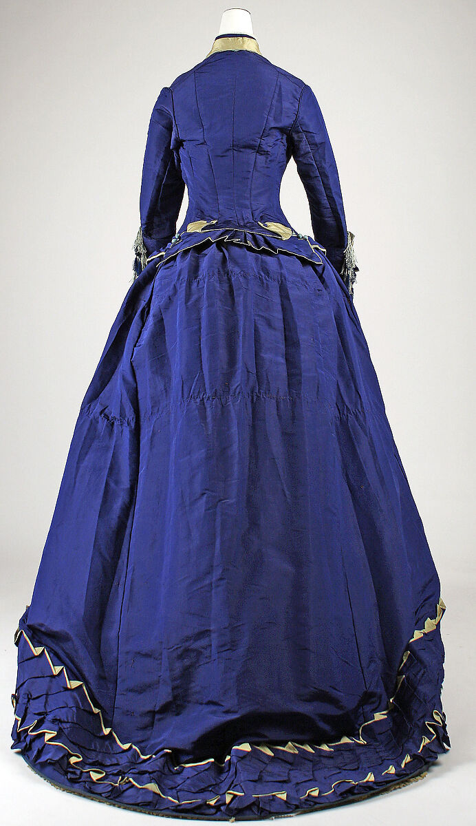 Afternoon dress, silk, French