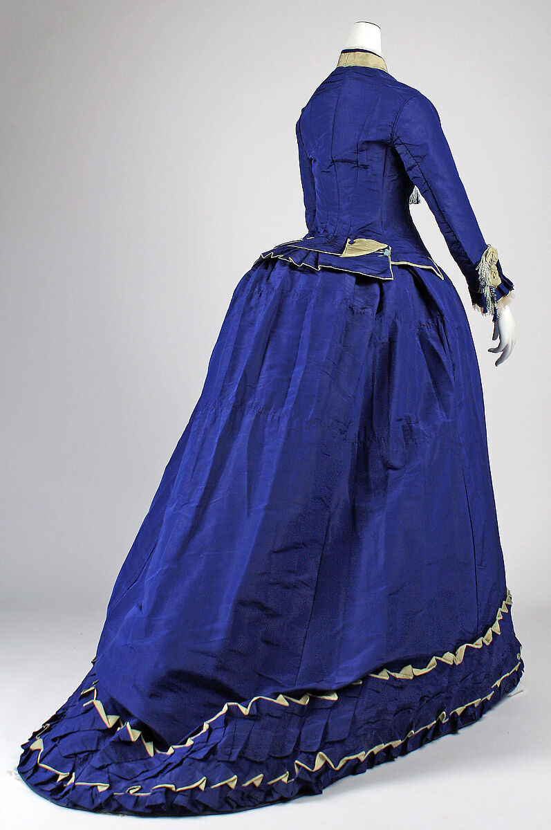 Afternoon dress, silk, French