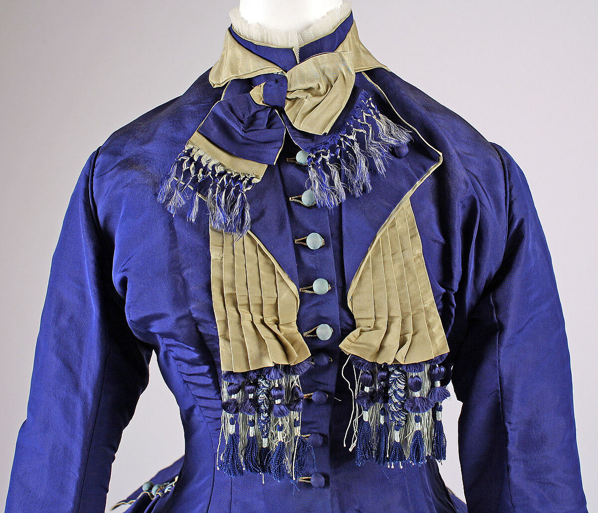 Afternoon dress, silk, French