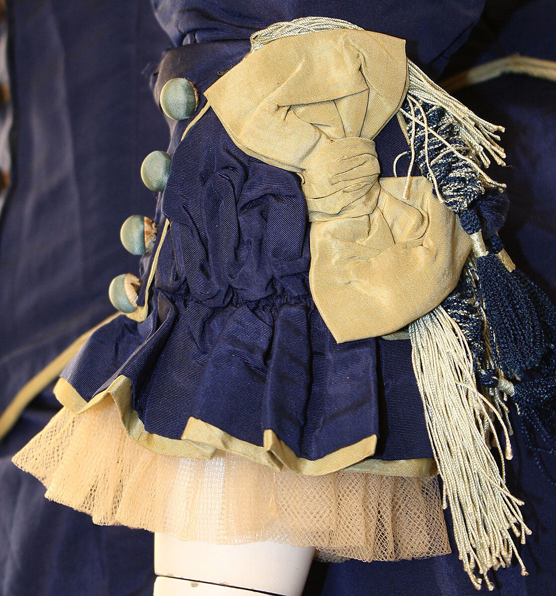 Afternoon dress, silk, French