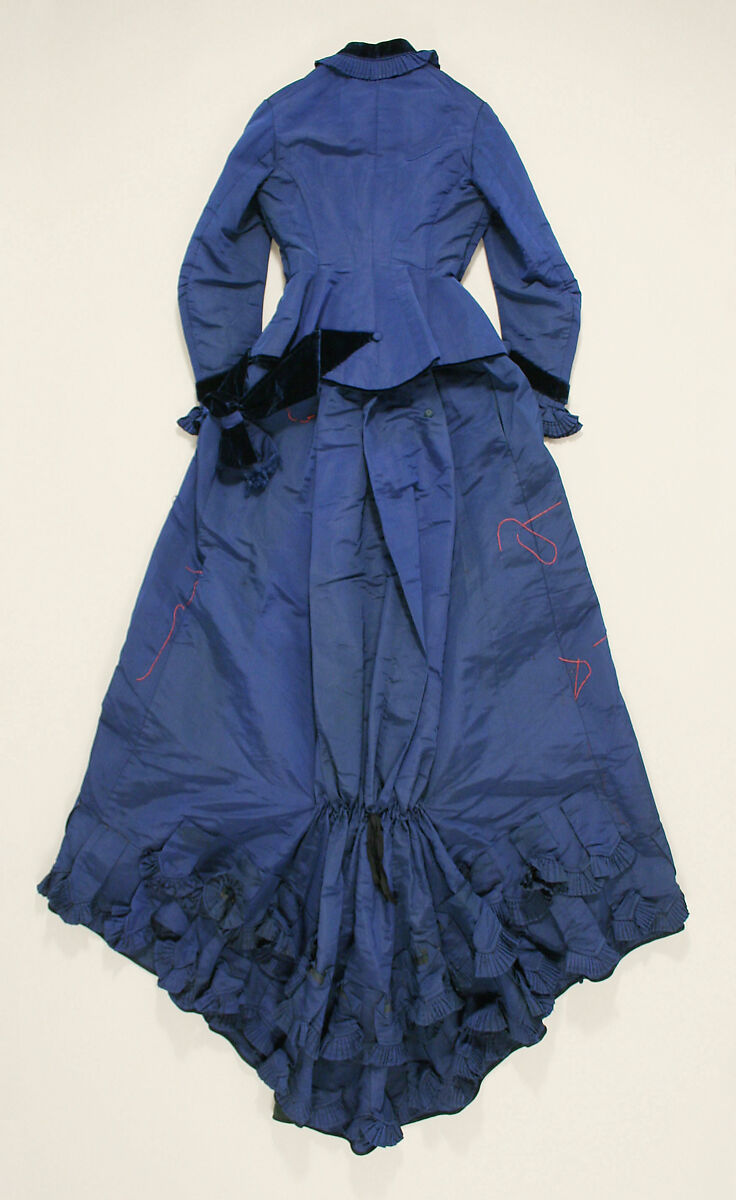 Walking ensemble, silk, French
