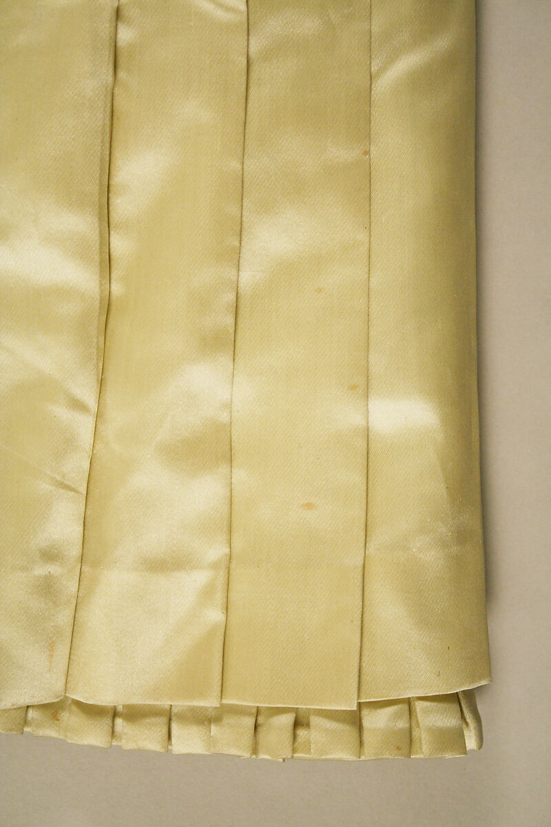 Visiting dress, silk, probably French