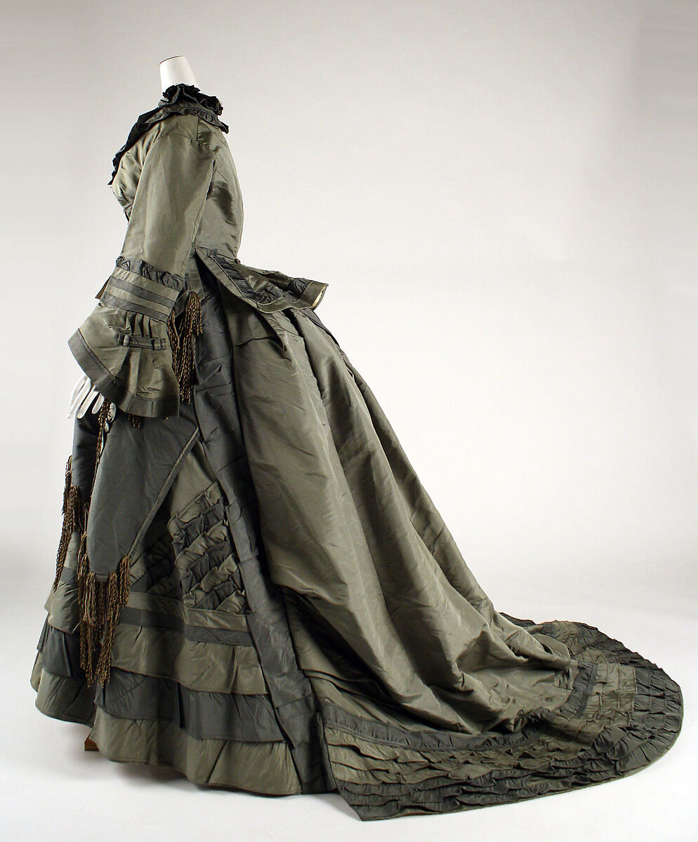 Dress, silk, American